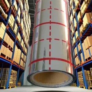 Silver Multi-Layer Aluminized Metal Foil Protective Packaging Roll High Moisture Barrier Thermal Seal 1600mm