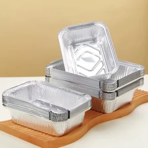 Silver Round Eco Friendly Food Grade Aluminum Foil Container for Barbecue & Baking