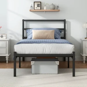 Simple Design Practical Durable Single Twin Full Double King Size Modern Minimalist Bedroom Furniture Metal Bed Frame