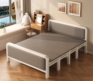 Single Double Queen King Bed Multifunctional Metal Frame Convenient Folding Beds Office Outdoor Hospital School