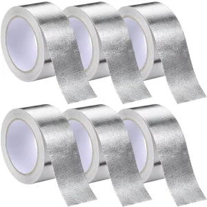 Single Sided Waterproof Polyester Acrylic Aluminum Foil Tape for Wrapping and Sealing Pipes Range Hoods Water Heaters