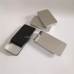Slide-Open Mini Metal Tin Box for Lip Balm and Makeup Tools