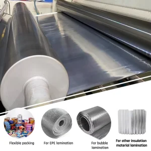 Slivery Pet Aluminum Foil Film Pet+al Composite Metalized Film Used for Cable and Free Samples Pet Laminat Aluminium Foil