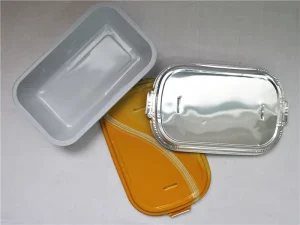 Small Alu Foil Container with Lid Disposable Food Storage Bulk Supply