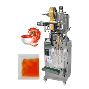 Small Automatic Sauce Sachet Filling Machine for Chili Paste, Soy Sauce, Tomato Sauce, and Ketchup