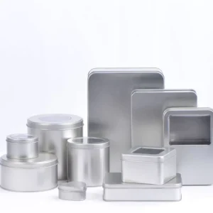 Small Batch Customizable Square and Rectangular Iron Boxes U Disk Storage Customized Metal Box Packaging with Window