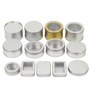 Small Custom Logo Round Metal Gift Watch Tea Tin Can With Lid