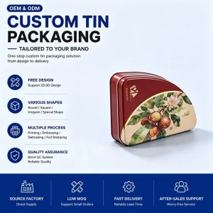 Small Custom Printed Food Grade Metal Tin Box Set for Candy and Gifts Supplier Factory