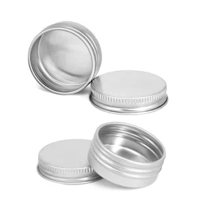 Small Custom Printed Round Aluminum Tins Multi Function Empty Metal Containers for Candle Making Tobacco Storage