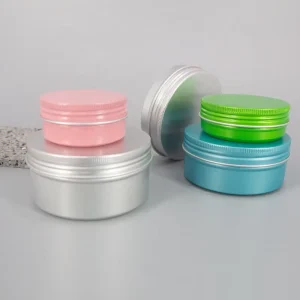Small Customized Round Aluminum Box Packaging Empty Container Can Cosmetics Metal Cans with Lids