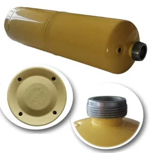 Small Empty Disposable Steel Gas Cylinder for Refrigerants, Propane, Butane and MAPP Gas, Low Pressure, 1L