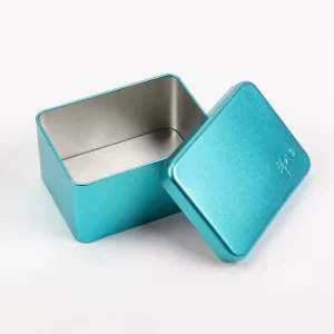 Small Rectangle Metal Tin Box for Cards Candies Small Gifts Accessories Manufactory Product