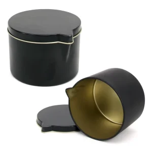 Small Round Empty Aluminum Tin Can Jars with Spout Lids Sealed Metal Storage Containers for Cosmetic Wax and Liquid Packing