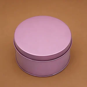 Small Round Metal Tin Can for Lip Balm and Salve Cosmetic Packaging With Lid