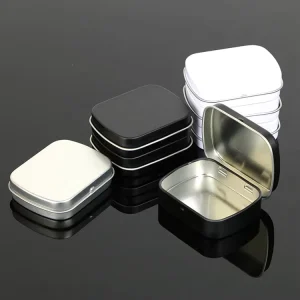 Small Square Mini Mint Candy Tin Box