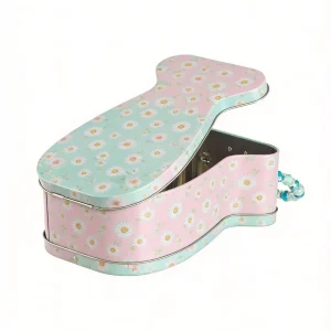 Small Tinplate Storage Container with Handle for Corporate Gift