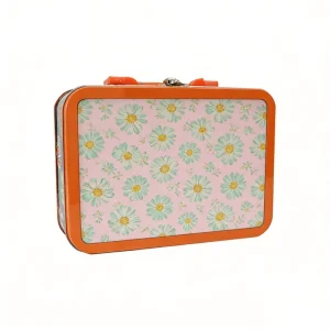 Small Tinplate Storage Container with Lockable Handle for Corporate Gift