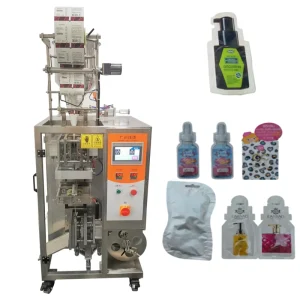 Small Vertical Irregular Pouch Filling Machine for Food Sauce and Personal Care Products
