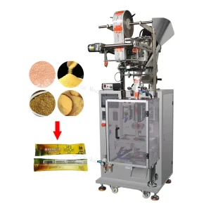 Small Vertical Pneumatic PLC Automatic Powder Sachet Filling Packaging Machine 5g 10g Food Grade Plastic Paper Bags