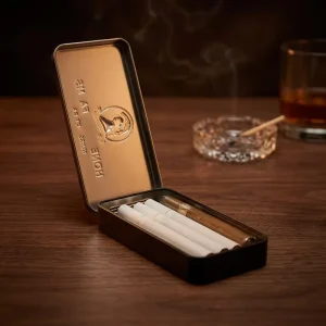 Smoke Cigarette Metal Tin Box Gift Packaging Custom Metal Tin Tinplate