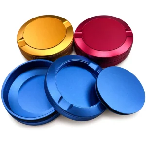 Snus Can CNC Machined Brass Metal Tobacco Tin Custom Aluminum CNC Turning Part Stainless Surface Treatment