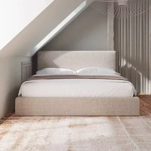 Soft Bed Modern Minimalist Upholstered Bed Scandinavian Style Master Bedroom