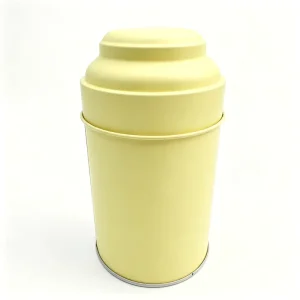 Solid Color Tea Cans Round Tinplate Metal Green Tea Cans Snacks & Cookies Food Use Tin Can for Packaging