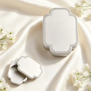 Solid Perfume Zinc Alloy Material Sliding Cover Box Perfume Box Mini Metal Perfume Box