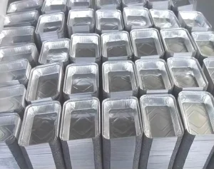 Source Factory Disposable Food Grade Aluminum Foil Takeout Boxes and Baking Trays