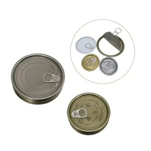 Source Factory Tinplate Can with Easy-Open Lid, TFS Round Metal Container