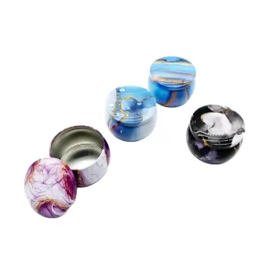 Soy Wax Scented Candle in Tinplate Metal Can with Glossy Silver Finish, Customizable Logo and Printing