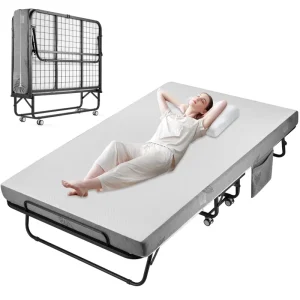 Space Saving Simple Metal Frame Folding Bed