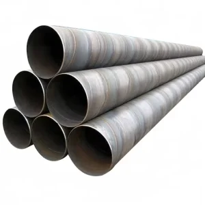 Spiral Welded SSAW Carbon Steel Pipe 6mm-20mm Thick 609mm for Oil and Gas Pipelines