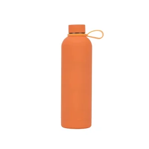 Sports Drink Bottle Gym Double Wall Vacuum Insulated Stainless Steel Waterbottle White Metal Water Bottle Custom Logo With Strap