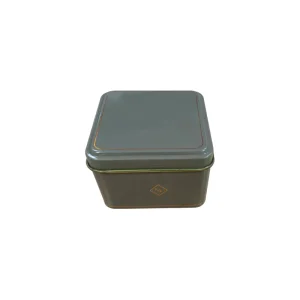 Square Custom-Printed Recyclable Tin Box Craft Jewelry Organizer Metal Packaging Can with Stickers