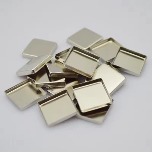 Square Electroplated Tinplate Magnetic Eyeshadow Pressing Tool Customizable Makeup Palette Empty Pan
