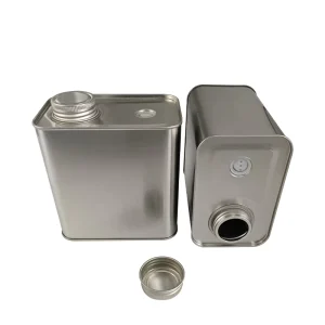 Square Food Grade Coffee Bean Tin Screw Lid One-Way Degassing Valve Custom Printing Metal Storage Can for Coffee Tea Nuts