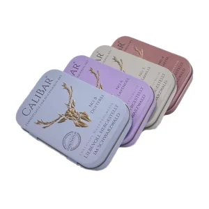 Square Hinged Food-Grade Tea Tin Can with Custom Embossed Tinplate Gift Box for Candy and Sweets