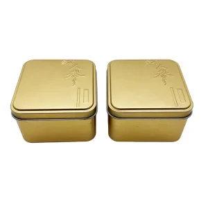Square Metal Tinplate Gift Craft Box Customization