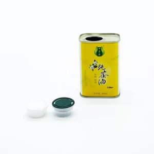Square Shape Empty Food Oil Packaging 250ml Olive Oil Metal Tin Cans