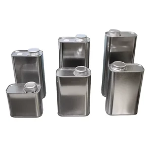 Square Tin Can Coffee Bean Storage Tea Food Grade Metal Can Coffee Packaging Screw Cap Vintage Coffee Can
