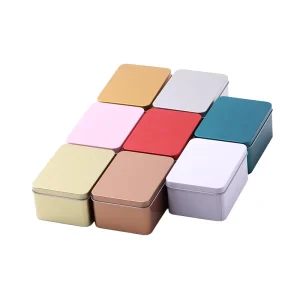 Square Tinplate Tins for Tiramisu Cake Desserts Metal Boxes for Cookies and Candy Packaging