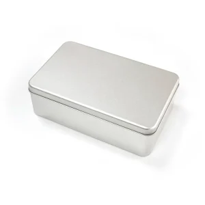 Square or Rectangular Tinplate Metal Tin for Jewelry, Gifts, Cake, and Cookies with Custom CMYK or PMS Printing