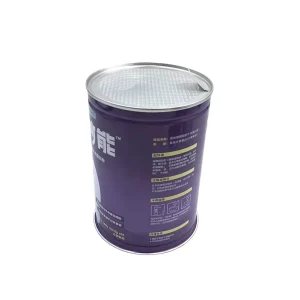 Square or Round Tinplate Powder Can with Aluminum Foil, Matte Finish