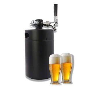 Stainless Steel 304 5L Mini Beer Keg Tap Dispenser System for Bars
