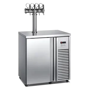Stainless Steel Beer Kegerator Refrigerator with Digital Display and Draft Beer Dispenser