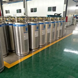 Stainless Steel Cryogenic Gas Cylinder 175L Liquid Oxygen CO2 Nitrogen Dewar Storage Tank