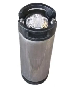 Stainless Steel Food Grade 5 Gallon Ball Lock Beer Keg with Connectors and Rubber Handles