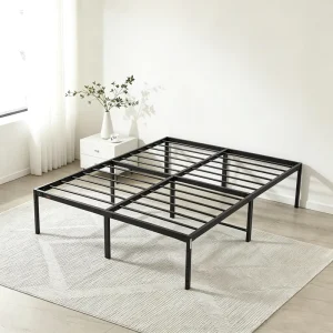Stainless Steel Metal Bed Frame High Stability Mattress Support Base Customizable Size Color Easy Bedroom Hospital Apartment