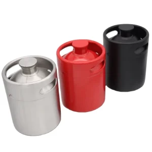 Stainless Steel Mini Beer Bucket 64oz 2L 3.6L 4L 5L 8L 10L Home Brew Draft Beer Growler